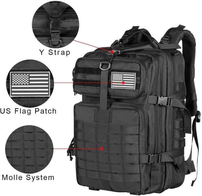 Man Tactical Backpacks Hiking Traveling Bag - Image 2