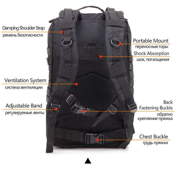 QT&QY 30/45L Man Tactical Backpacks HkingTraveling Bags Survival Outdoor 3P Assault Pack EDC Molle Pack For Trekking Hunting Bag QT&QY 30/45L Man Tactical Backpacks HkingTraveling Bags Survival Outdoor 3P Assault Pack EDC Molle Pack For Trekking Hunting Bag