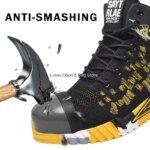 High Top Safety Shoes Men Steel Toe Work Shoes Men Women Work Safety Boots Anti Smash Safety Indestructible Work Boot Breathable - Image 4