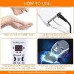 7 Colors LED Facial Mask with Neck LED Light Photon Mask Skin Rejuvenation Anti Acne Beauty Device Face Lifting Firm Massager - Image 5