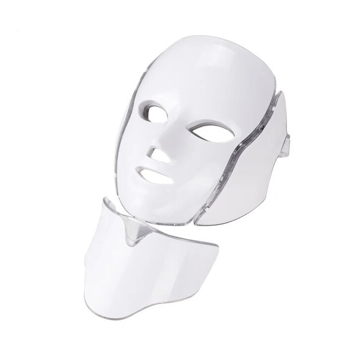 7 Colors LED Facial Mask with Neck LED Light Photon Mask Skin Rejuvenation Anti Acne Beauty Device Face Lifting Firm Massager - Image 1