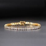 Iced Out Crystal Tennis Bracelet for Women. - Image 3