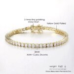 Iced Out Crystal Tennis Bracelet for Women. - Image 6