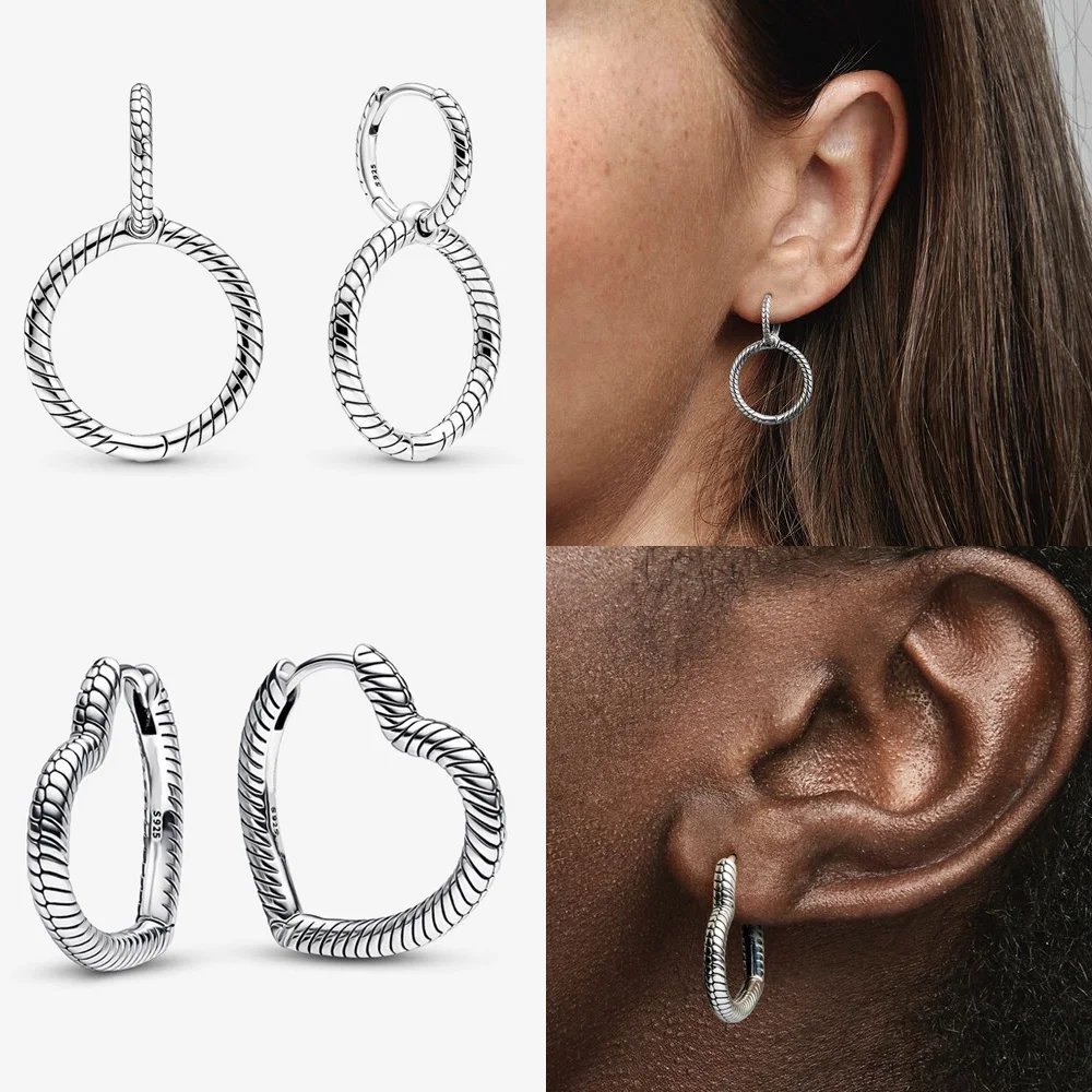 Original 925 Sterling Silver Earrings plata de ley Sparkling Love Heart Ear Studs Earrings for Women Jewelry Gifts Original 925 Sterling Silver Earrings plata de ley Sparkling Love Heart Ear Studs Earrings for Women Jewelry Gifts