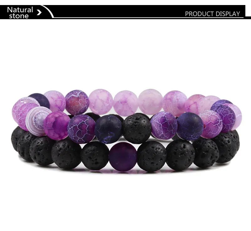 Set Bracelet Couples Distance Black White Natural Lava Stone Tiger Eye Beaded Yoga Bracelets for Men Women Elastic Rope Jewelry Set Bracelet Couples Distance Black White Natural Lava Stone Tiger Eye Beaded Yoga Bracelets for Men Women Elastic Rope Jewelry