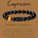 12 Constellation Zodiac Signs Beads Couples Bracelet Natural Black Onyx Stone Elastic Charm Bracelet for Women Men Birthday Gift - Image 3