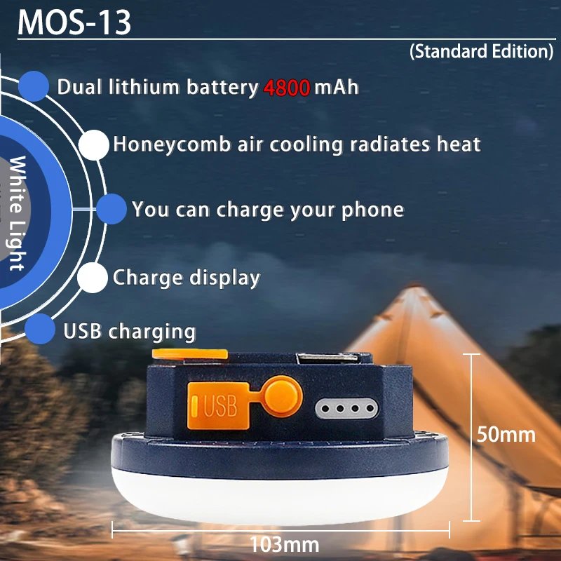 MOSLIGHTING Tent Light Rechargeable Lantern Portable Emergency Night Market Light Outdoor Camping Bulb Lamp Flashlight Home LED MOSLIGHTING Tent Light Rechargeable Lantern Portable Emergency Night Market Light Outdoor Camping Bulb Lamp Flashlight Home LED