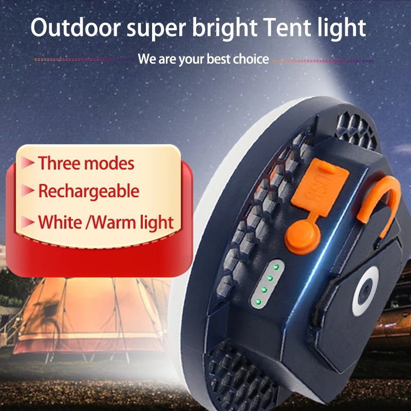 MOSLIGHTING Tent Light Rechargeable Lantern Portable Emergency Night Market Light Outdoor Camping Bulb Lamp Flashlight Home LED