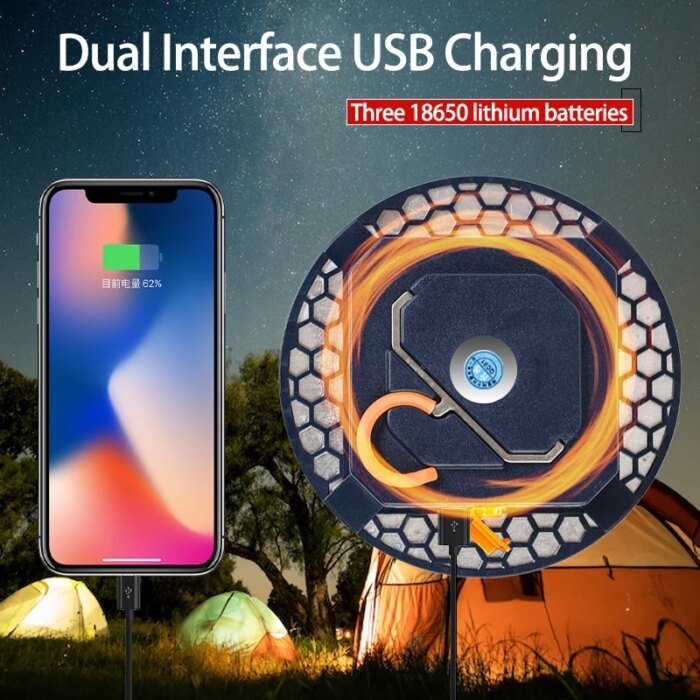 MOSLIGHTING Tent Light Rechargeable Lantern Portable Emergency Night Market Light Outdoor Camping Bulb Lamp Flashlight Home LED - Image 2