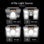 5 LED Flashlight Rechargeable with Built in Battery Strong Light Camping Adventure Fishing Head Light Headlamp - Image 5