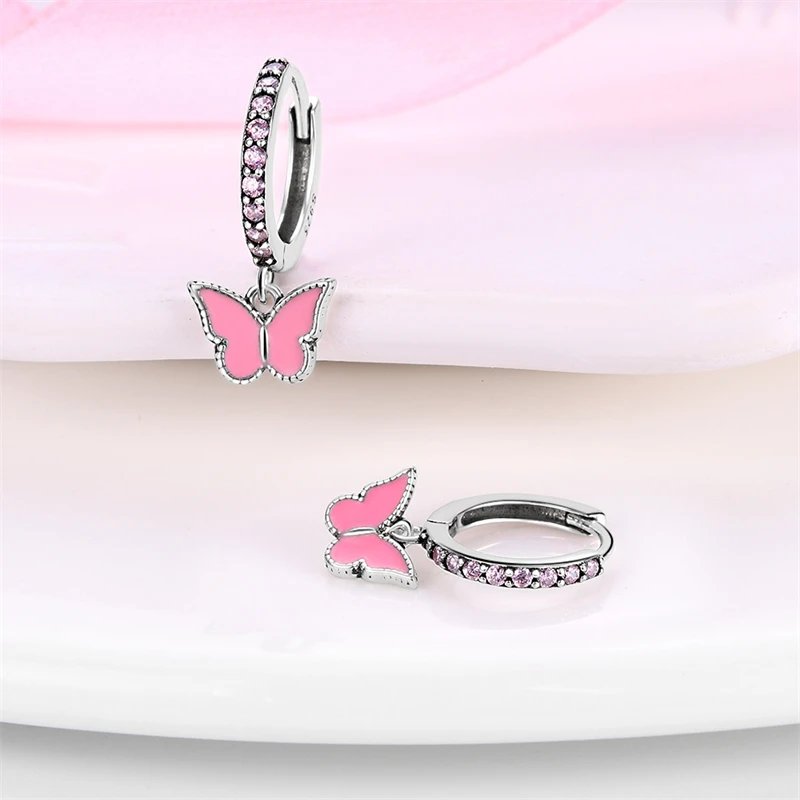 Hoop Earrings 925 Sterling Silver Starry Moon Feather Blue Shiny Zircon Inlaid Drop Earrings Women Fashion Jewelry Gift Hoop Earrings 925 Sterling Silver Starry Moon Feather Blue Shiny Zircon Inlaid Drop Earrings Women Fashion Jewelry Gift