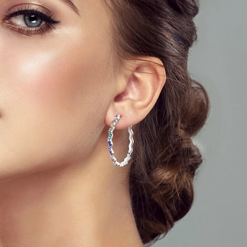 Hoop Earrings 925 Sterling Silver Starry Moon Feather Blue Shiny Zircon Inlaid Drop Earrings Women Fashion Jewelry Gift Hoop Earrings 925 Sterling Silver Starry Moon Feather Blue Shiny Zircon Inlaid Drop Earrings Women Fashion Jewelry Gift