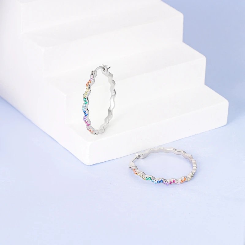 Hoop Earrings 925 Sterling Silver Starry Moon Feather Blue Shiny Zircon Inlaid Drop Earrings Women Fashion Jewelry Gift Hoop Earrings 925 Sterling Silver Starry Moon Feather Blue Shiny Zircon Inlaid Drop Earrings Women Fashion Jewelry Gift