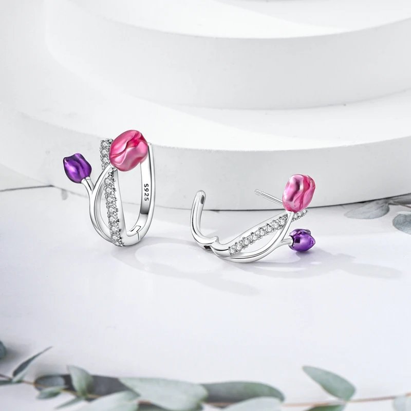 Hoop Earrings 925 Sterling Silver Starry Moon Feather Blue Shiny Zircon Inlaid Drop Earrings Women Fashion Jewelry Gift Hoop Earrings 925 Sterling Silver Starry Moon Feather Blue Shiny Zircon Inlaid Drop Earrings Women Fashion Jewelry Gift