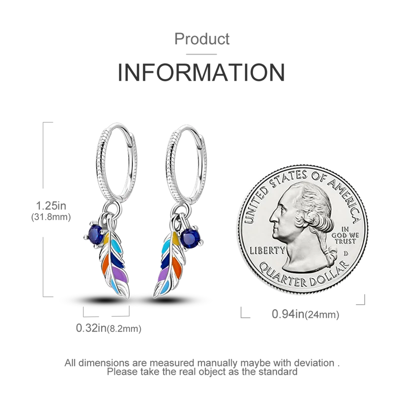 Hoop Earrings 925 Sterling Silver Starry Moon Feather Blue Shiny Zircon Inlaid Drop Earrings Women Fashion Jewelry Gift Hoop Earrings 925 Sterling Silver Starry Moon Feather Blue Shiny Zircon Inlaid Drop Earrings Women Fashion Jewelry Gift