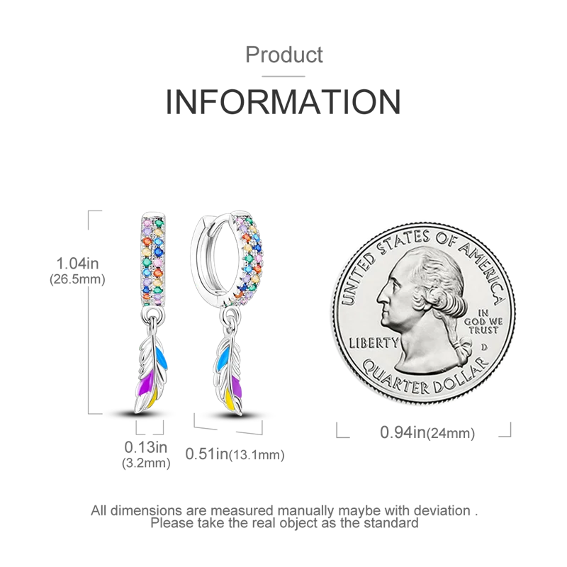 Hoop Earrings 925 Sterling Silver Starry Moon Feather Blue Shiny Zircon Inlaid Drop Earrings Women Fashion Jewelry Gift Hoop Earrings 925 Sterling Silver Starry Moon Feather Blue Shiny Zircon Inlaid Drop Earrings Women Fashion Jewelry Gift