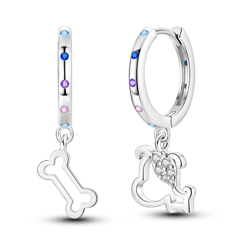 Hoop Earrings 925 Sterling Silver Starry Moon Feather Blue Shiny Zircon Inlaid Drop Earrings Women Fashion Jewelry Gift Hoop Earrings 925 Sterling Silver Starry Moon Feather Blue Shiny Zircon Inlaid Drop Earrings Women Fashion Jewelry Gift