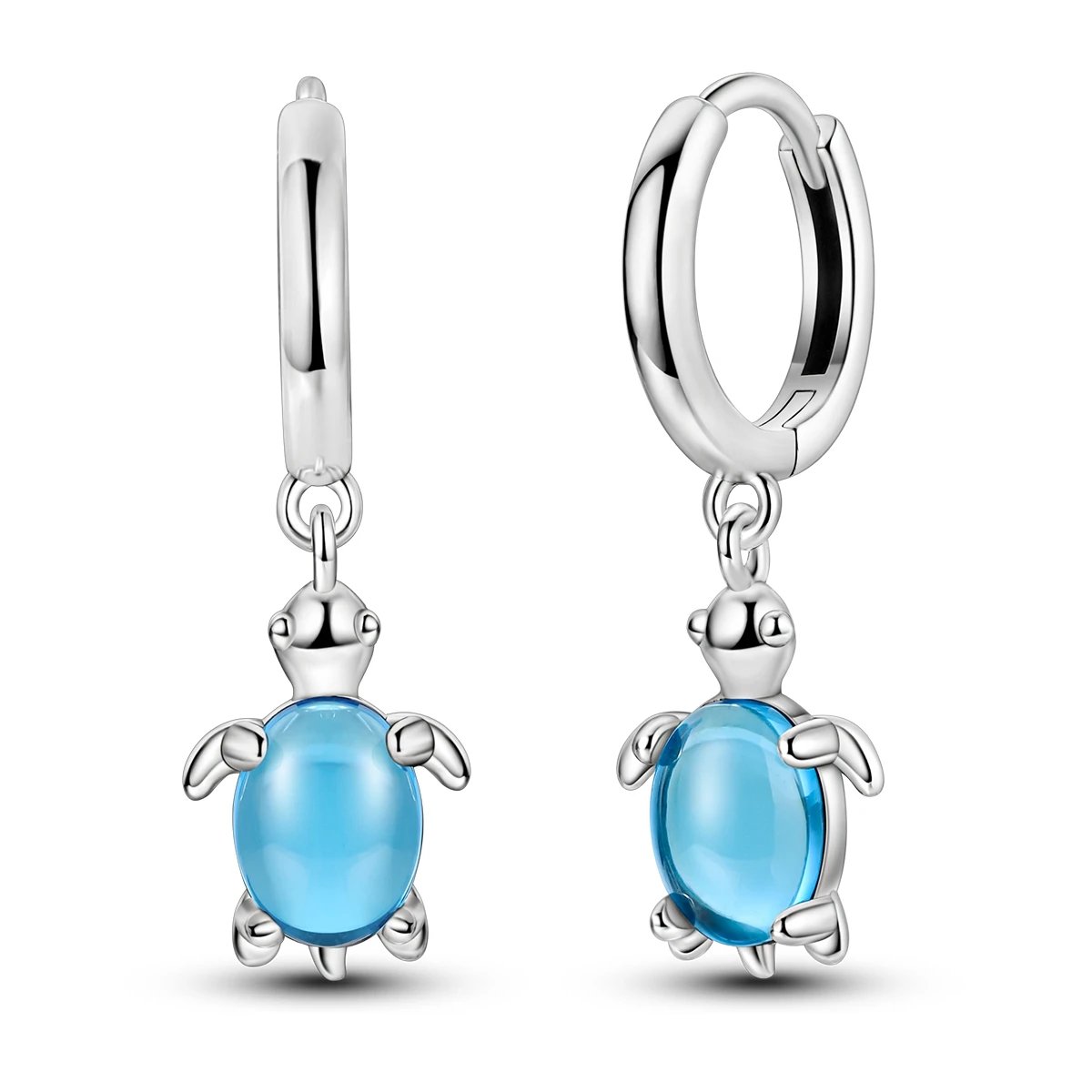 Hoop Earrings 925 Sterling Silver Starry Moon Feather Blue Shiny Zircon Inlaid Drop Earrings Women Fashion Jewelry Gift Hoop Earrings 925 Sterling Silver Starry Moon Feather Blue Shiny Zircon Inlaid Drop Earrings Women Fashion Jewelry Gift