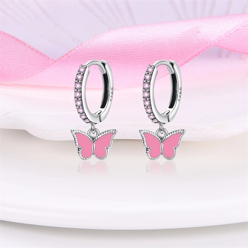 Hoop Earrings 925 Sterling Silver Starry Moon Feather Blue Shiny Zircon Inlaid Drop Earrings Women Fashion Jewelry Gift Hoop Earrings 925 Sterling Silver Starry Moon Feather Blue Shiny Zircon Inlaid Drop Earrings Women Fashion Jewelry Gift