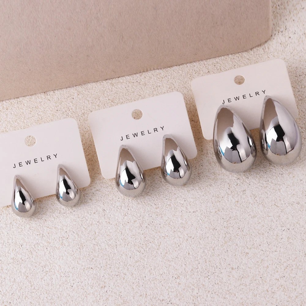 Extra Large Drop Earring Oversized Chunky Hoop Earrings for Women Girl Lightweight Hypoallergenic Gold Plated Big Earrings
