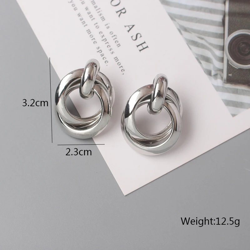 Fashion Metal Women Drop Earrings Hollow Geometric Dangle Earrings for Girls Punk Round Earrings Fashion Brincos Gift Fashion Metal Women Drop Earrings Hollow Geometric Dangle Earrings for Girls Punk Round Earrings Fashion Brincos Gift