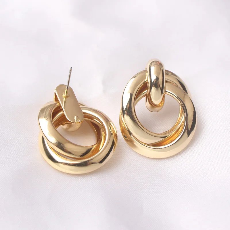 Fashion Metal Women Drop Earrings Hollow Geometric Dangle Earrings for Girls Punk Round Earrings Fashion Brincos Gift Fashion Metal Women Drop Earrings Hollow Geometric Dangle Earrings for Girls Punk Round Earrings Fashion Brincos Gift