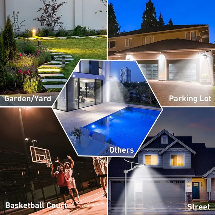 200W Powerful Solar Light Outdoor Solar Street Light 6000mah Waterproof Automatic Dusk to Dawn Street Light For Garage Garden - Image 6