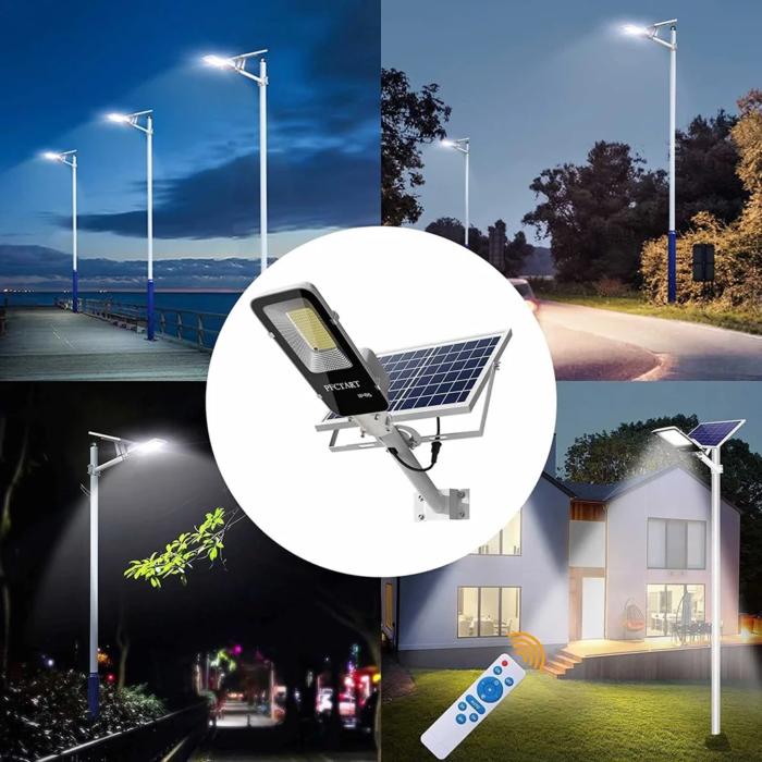 200W Powerful Solar Light Outdoor Solar Street Light 6000mah Waterproof Automatic Dusk to Dawn Street Light For Garage Garden - Image 4