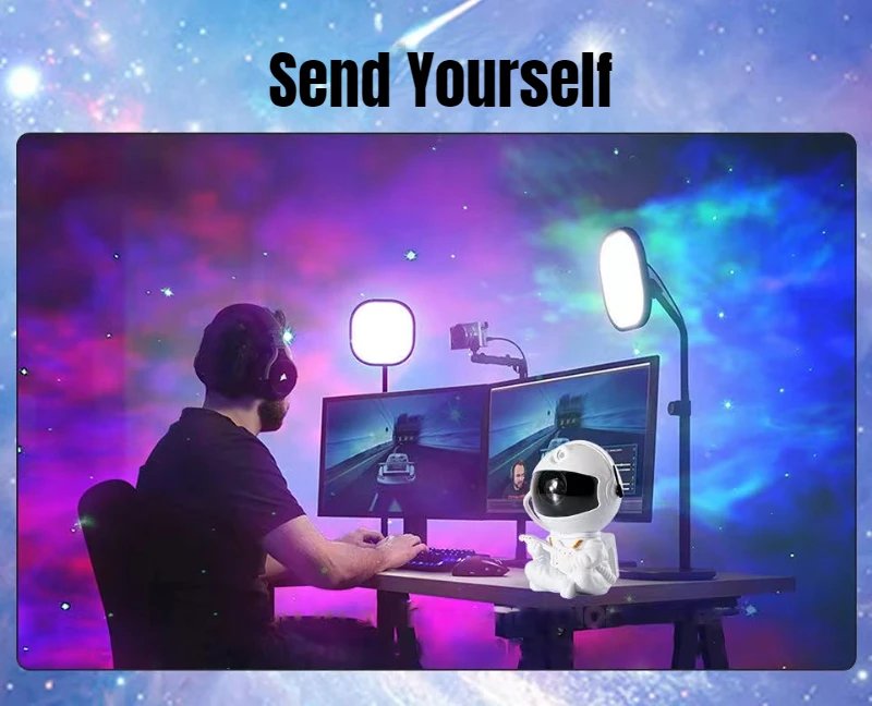 Galaxy Star Projector LED Night Light Starry Sky Astronaut Porjectors Lamp For Decoration Bedroom Home Decorative Children Gifts Galaxy Star Projector LED Night Light Starry Sky Astronaut Porjectors Lamp For Decoration Bedroom Home Decorative Children Gifts