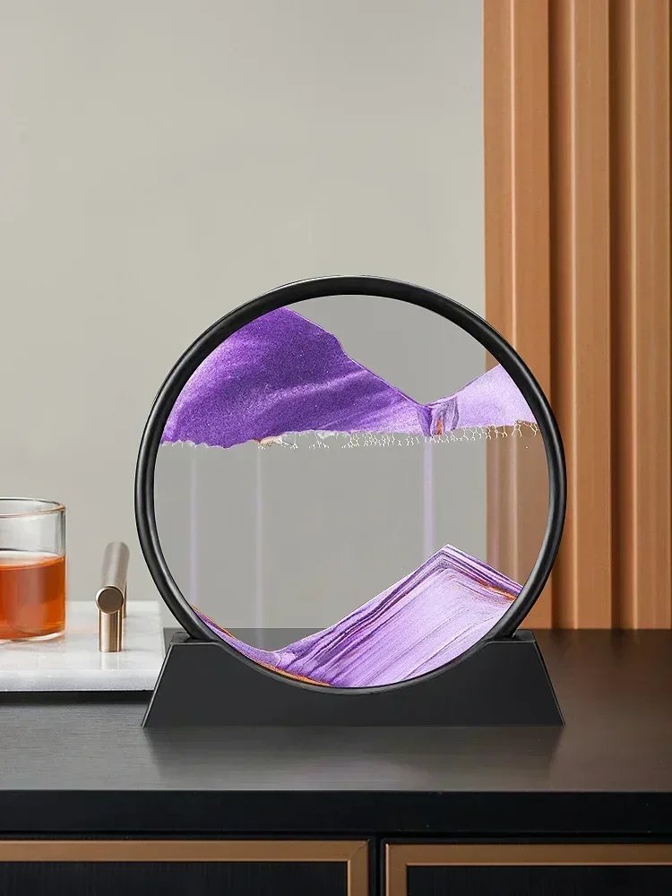 3D Moving Sand Art Picture Round Glass Deep Sea Sandscape Hourglass Quicksand Craft Flowing Sand Painting Office Home Decor Gift 3D Moving Sand Art Picture Round Glass Deep Sea Sandscape Hourglass Quicksand Craft Flowing Sand Painting Office Home Decor Gift
