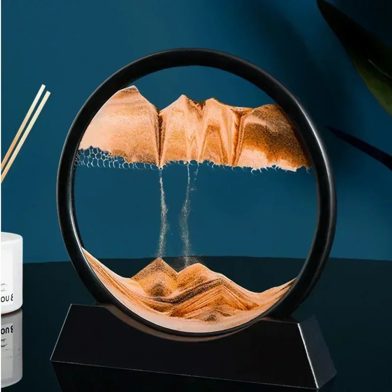 3D Moving Sand Art Picture Round Glass Deep Sea Sandscape Hourglass Quicksand Craft Flowing Sand Painting Office Home Decor Gift 3D Moving Sand Art Picture Round Glass Deep Sea Sandscape Hourglass Quicksand Craft Flowing Sand Painting Office Home Decor Gift
