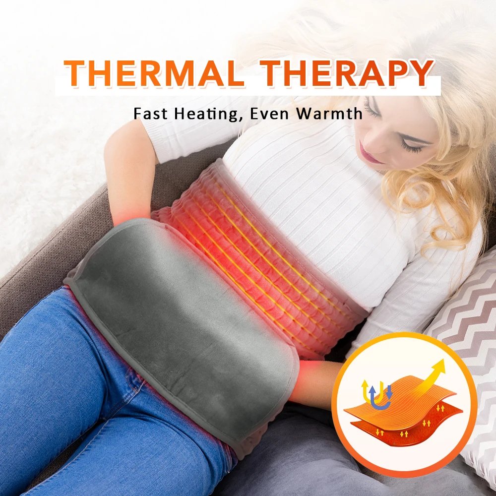 Electric Heating Waist Belt Warm Thermal Pad Office Home Temperature Control Waist Belt Warming Back Hand Warmer Electric Heating Waist Belt Warm Thermal Pad Office Home Temperature Control Waist Belt Warming Back Hand Warmer