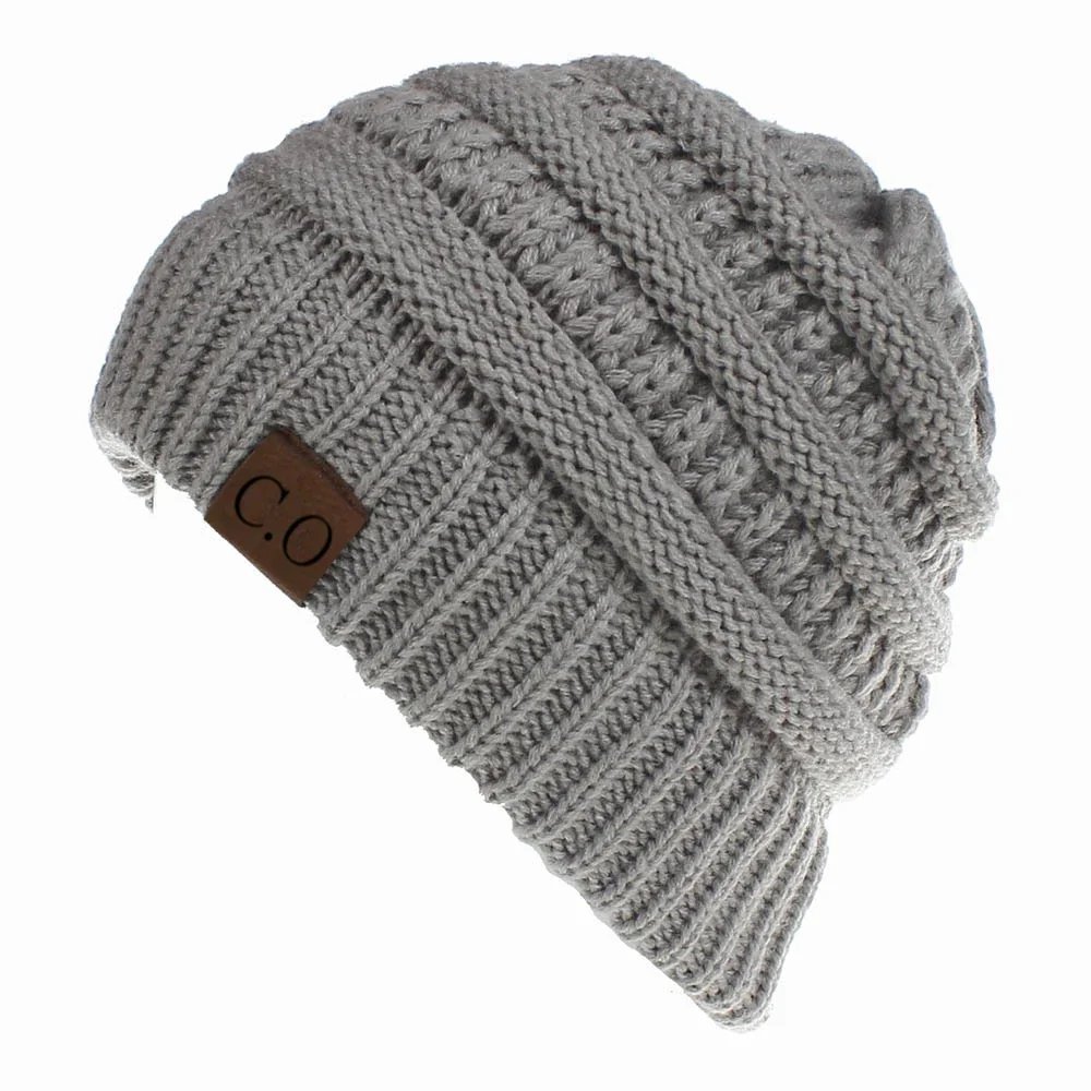 Knitted Hat Autumn And Winter Korean Version Velvet Thickened Pullover Hat Ear Protector Head Cap Outdoor Cycling Beanie