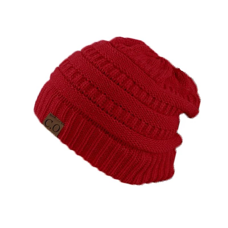 Knitted Hat Autumn And Winter Korean Version Velvet Thickened Pullover Hat Ear Protector Head Cap Outdoor Cycling Beanie