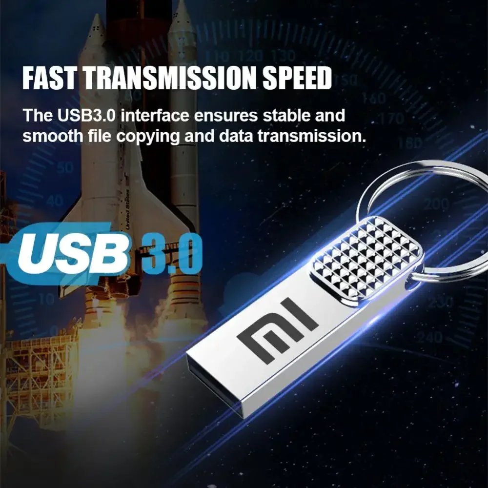 Xiaomi 2TB Original Flash Drive USB 3.0 High Speed Pen Drive 1TB Metal Waterproof Type C USB Memory For Computer Storage Devices