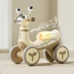 Four Wheel Baby Scooter Baby Walker With lighting Music Kids Ride on Toys Car For 1-4 Years old