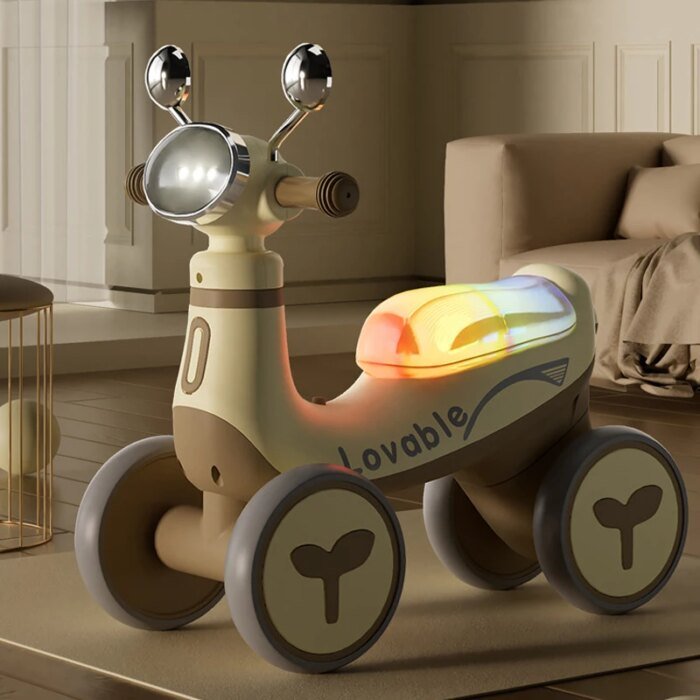 Four Wheel Baby Scooter Baby Walker With lighting Music Kids Ride on Toys Car For 1-4 Years old - Image 5