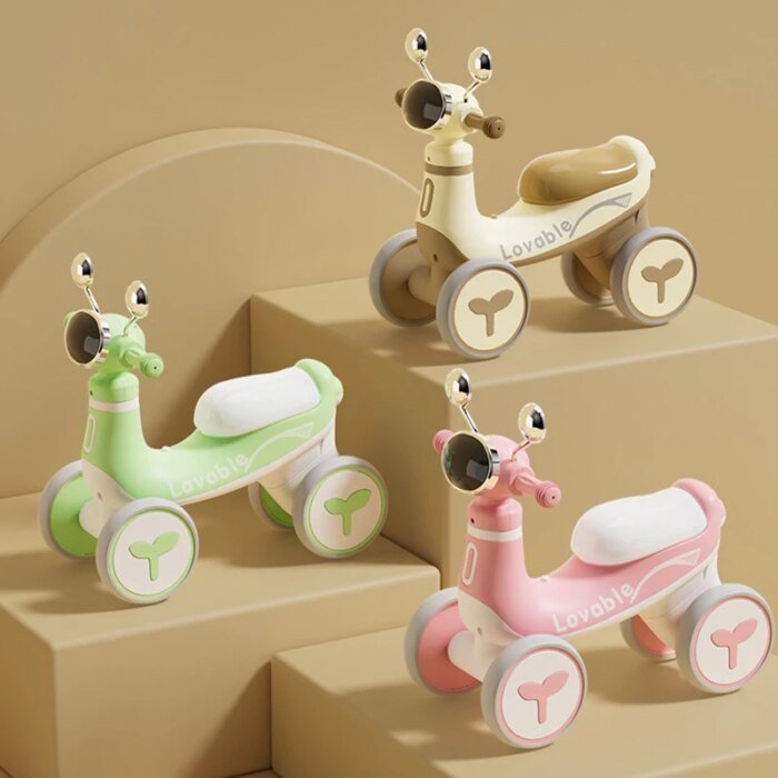 Four Wheel Baby Scooter Baby Walker With lighting Music Kids Ride on Toys Car For 1-4 Years old - Image 2