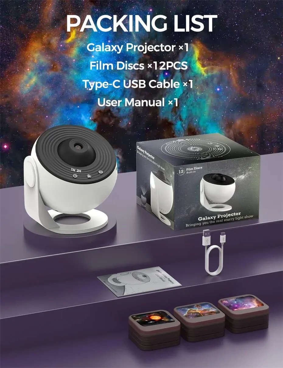 LED Night Light Galaxy Projector Starry Sky Projector 360° Rotate Planetarium Night Lamp For Room Decorative Children Kids Gift LED Night Light Galaxy Projector Starry Sky Projector 360° Rotate Planetarium Night Lamp For Room Decorative Children Kids Gift