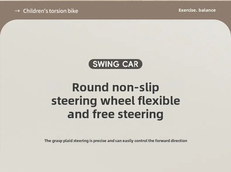 Battery version Children's twist car anti-rollover rocking car 3-6 years old boy girl scooter silent Swing car With Light &Music Battery version Children's twist car anti-rollover rocking car 3-6 years old boy girl scooter silent Swing car With Light &Music