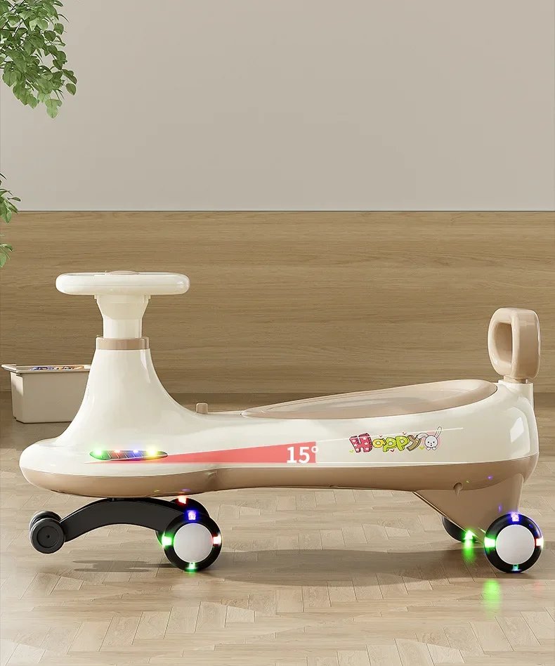 Battery version Children's twist car anti-rollover rocking car 3-6 years old boy girl scooter silent Swing car With Light &Music Battery version Children's twist car anti-rollover rocking car 3-6 years old boy girl scooter silent Swing car With Light &Music