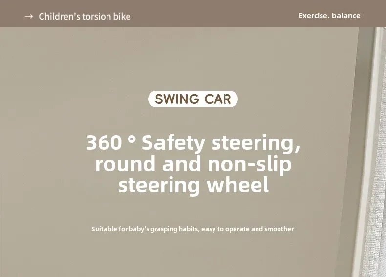 Battery version Children's twist car anti-rollover rocking car 3-6 years old boy girl scooter silent Swing car With Light &Music Battery version Children's twist car anti-rollover rocking car 3-6 years old boy girl scooter silent Swing car With Light &Music
