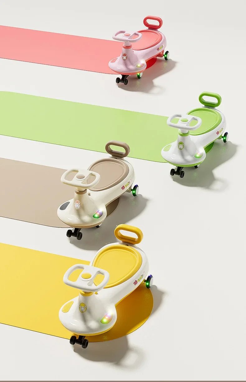 Battery version Children's twist car anti-rollover rocking car 3-6 years old boy girl scooter silent Swing car With Light &Music Battery version Children's twist car anti-rollover rocking car 3-6 years old boy girl scooter silent Swing car With Light &Music