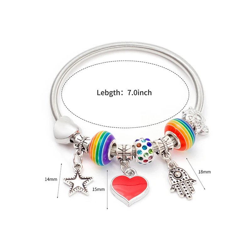 Fashion Simple Glazed Gem Beads Key Lock Love Hanging Bracelet Light Luxury Vintage Bangle For Women Jewelry Gift Fashion Simple Glazed Gem Beads Key Lock Love Hanging Bracelet Light Luxury Vintage Bangle For Women Jewelry Gift