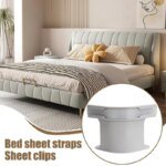 Heavy Duty Bedsheet Corner Tightener Clips High-quality materials durable and reliable Bed Sheet Grippers for Protectors - Image 3