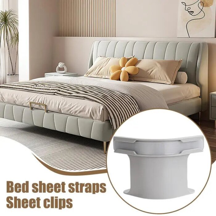 Heavy Duty Bedsheet Corner Tightener Clips High-quality materials durable and reliable Bed Sheet Grippers for Protectors - Image 3