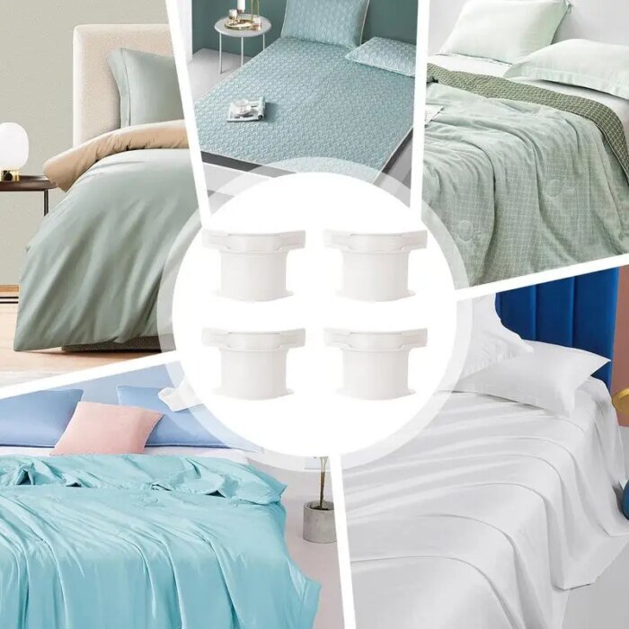 Heavy Duty Bedsheet Corner Tightener Clips High-quality materials durable and reliable Bed Sheet Grippers for Protectors - Image 2