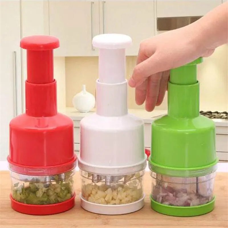 Stainless Steel Onion Chopper Hand Pressure Food Chopper Cutter Slicer Peeler Manual Vegetable Garlic Kitchen Shredder Tool