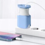 2 in 1 Silicone Charger Protector For iPhone 25W Charger Portable Anti-Break Protection Case Convenient Cable Storage - Image 5