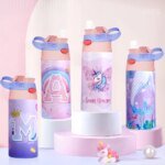 Kids Thermos Bottle Stainless Steel Thermos Mug Leak-Proof Vacuum Flasks Children Unicorn Thermal Water Bottle For School